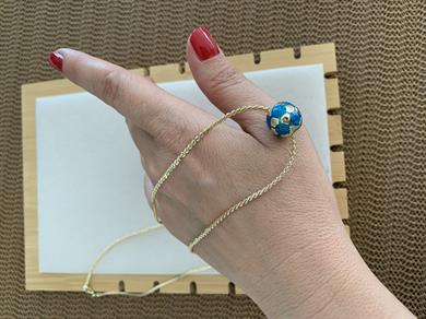 Vip Gold İnce S Zincirli Dünya Kolye