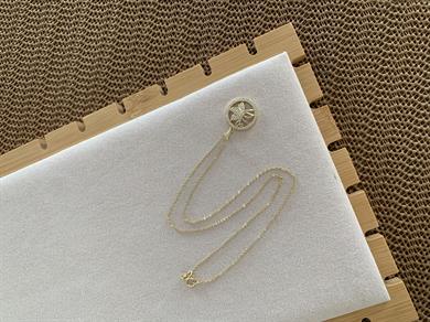 Vip Gold İnce Zincir Zirkon Taşlı Yusufcuk Kolye