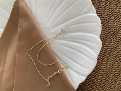 Vip Gold İnce Zincir Zirkon Taşlı Yılan Kolye