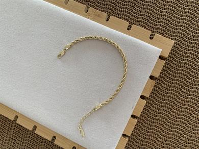 Vip Gold Kalın Burgu Zincir Bileklik