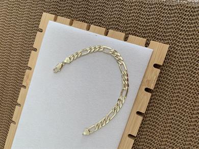 Vip Gold Kalın İç İçe Geçme Klasik Zincirli Bileklik 