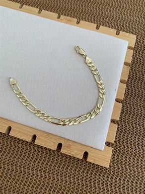 Vip Gold Kalın İç İçe Geçme Klasik Zincirli Bileklik 