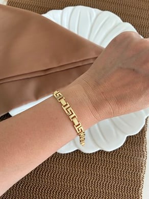 Vip Gold Kalın S Sıralı Marka Bileklik