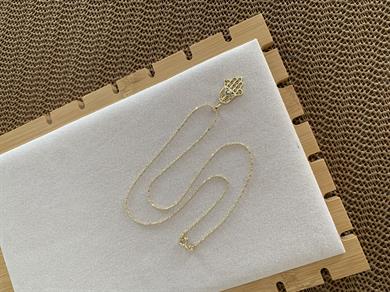 Vip Gold Kapsül Zincir Fatma Ana Eli Kolye