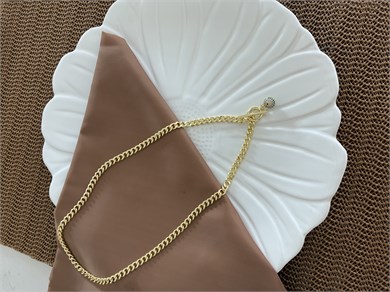 Vip Gold Klasik Zincir Zirkon Taşlı Mavi Nazar Top Kilit Uçlu Kolye