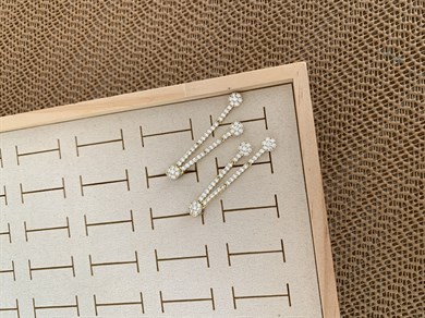 Vip Gold Komple Zirkon Taşlı Daire Sallantılı Tasarım Küpe