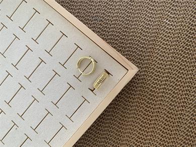Vip Gold Ortası S Sıralı Halka Küpe