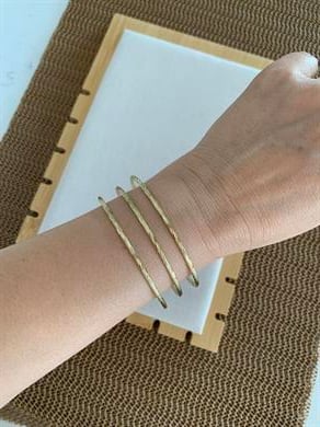 Vip Gold Pırıltılı 3 Lü Ajda Bilezik