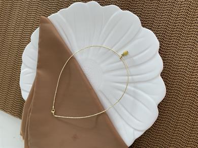 Vip Gold Pırıltılı Ananas Cocher Kolye