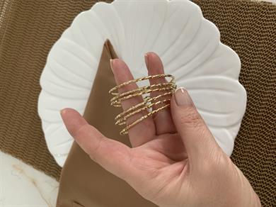 Vip Gold Pırıltılı Bileklik