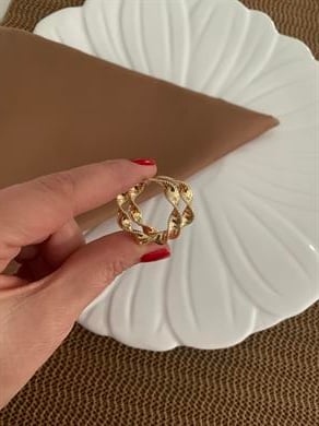 Vip Gold Pırıltılı Burgu Halka Küpe