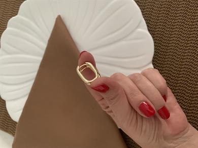 Vip Gold Plaka U Küpe