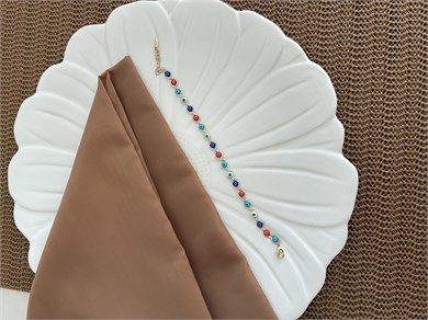Vip Gold Renkli Nazar Sıralı Bileklik