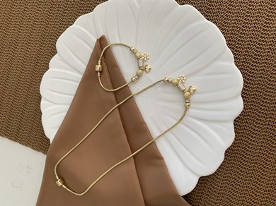 Vip Gold Zirkon Taş Biyeli Kar Tanesi Charm Kolye Bileklik Set 