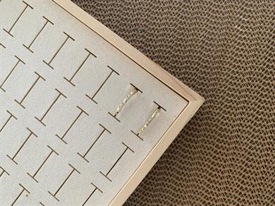 Vip Gold Zirkon Taş S Sıralı İnce Oval Küpe