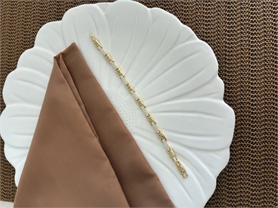 Vip Gold Zirkon Taşlı İç İçe Geçme S Sıralı Tasarım Bileklik