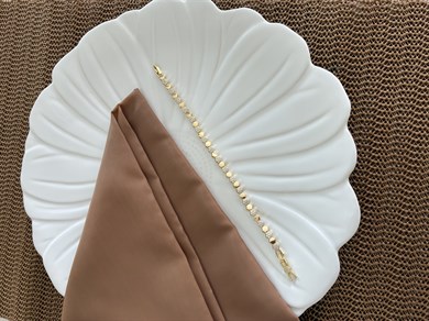 Vip Gold Zirkon Taşlı Petek Sıralı Bileklik