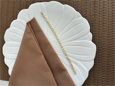 Vip Gold Zirkon Taşlı Plaka Kare Tasarım Bileklik