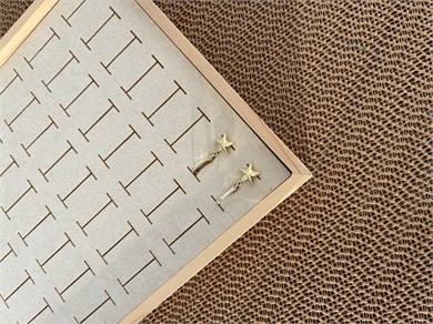Vip Gold Zirkon Taşlı Plaka Yıldız Sallantılı Halka Küpe