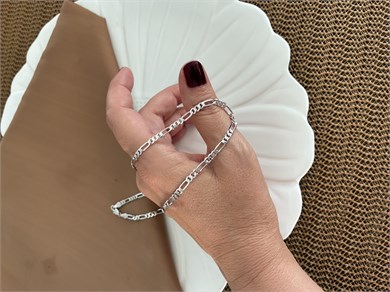 Vip Gümüş 45 Cm İnce Klasik Zincir Kolye
