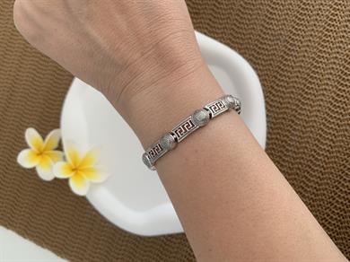 Vip Gümüş Daire S Sıralı Tasarım Bileklik