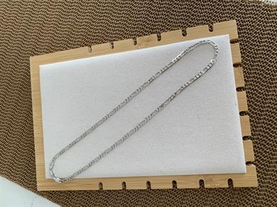 Vip Gümüş İç İçe Geçme Klasik Zincirli Kolye