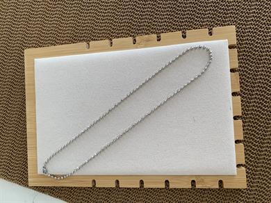 Vip Gümüş Pırıltılı Dorika Kolye