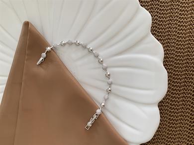 Vip Gümüş Zirkon Taşlı Daire Sıralı Bileklik