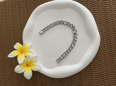 Vip Gümüş Zirkon Taşlı İç İçe Geçme Klasik Zincir Bileklik