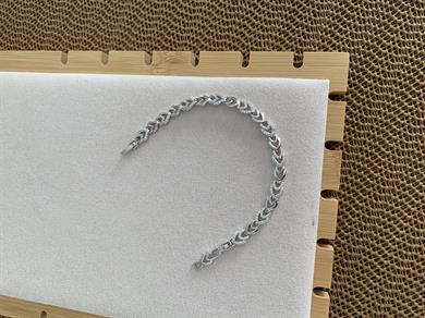 Vip Gümüş Zirkon Taşlı İkili Mini Kalp Sıralı Bileklik 