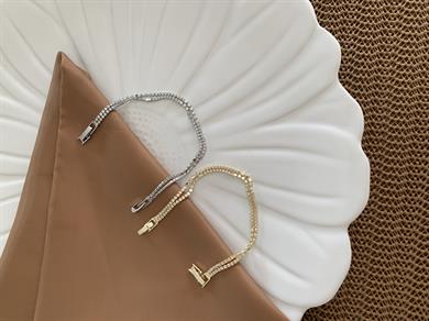 Vip İkili Ezme İnce Su Yolu  Bileklik