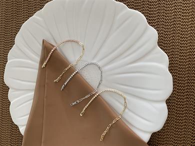 Vip İnce Su Yolu İç İçe Gemçe Zincirli Bileklik