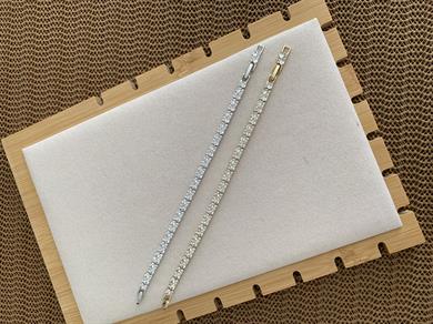 Vip Komple Zirkon Taşlı Dikdörtgen Su Yolu Bileklik