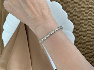 Vip Mix Tek Taş X Sıralı Bileklik