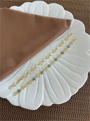Vip Zirkon Taşlı Sdf Mineli Yıldız Sıralı Bileklik