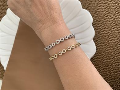 Vip Zirkon Taşlı Sonsuzluk Sıralı Bileklik