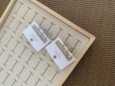 Vip Zirkon Taşlı X Sıralı Üçlü Set Halka Küpe