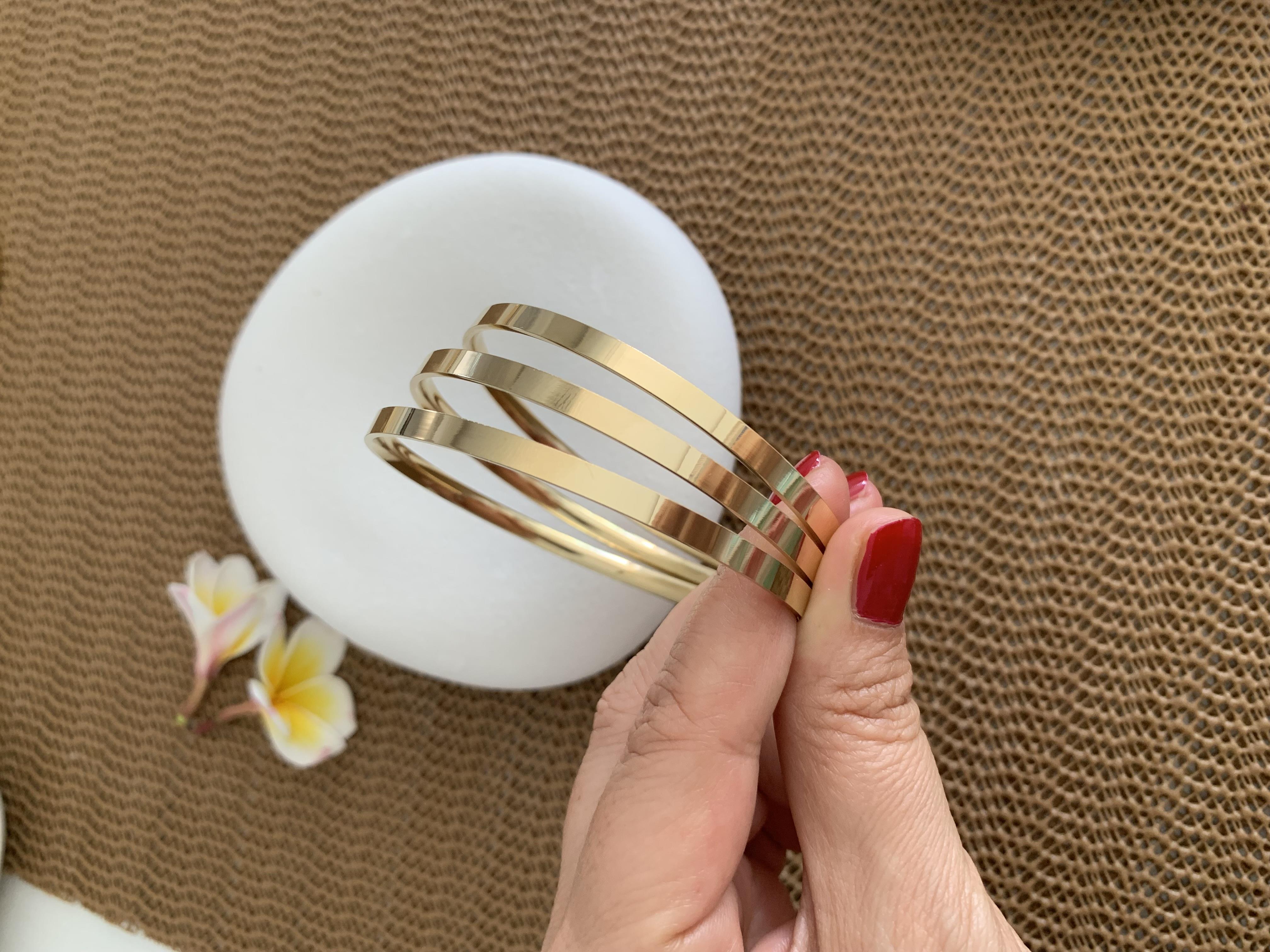 Çelik Kalın Üçlü Ajda Bilezik