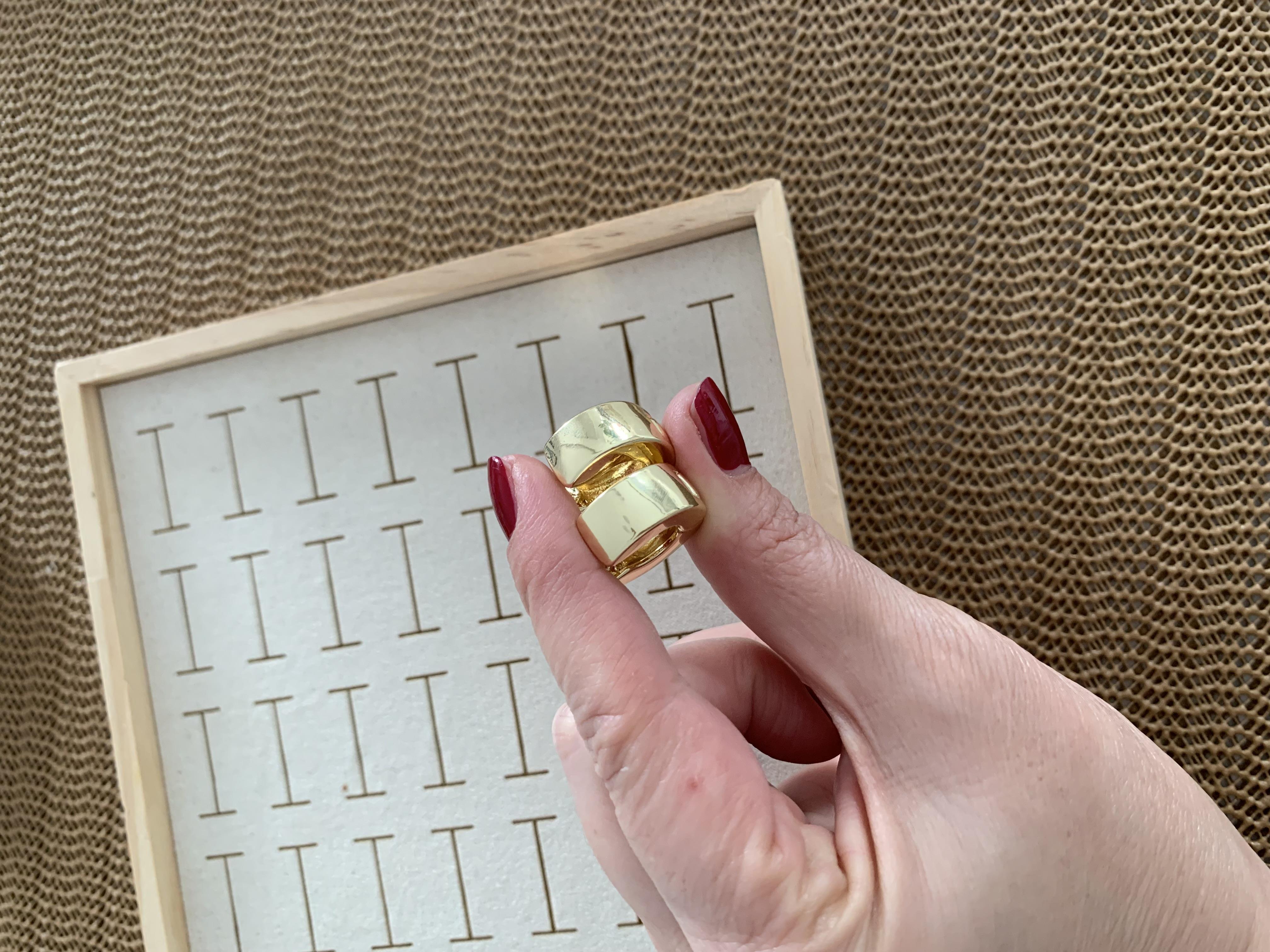 Özel Seri Gold İthal Kaplama Duble Plaka Halka Küpe