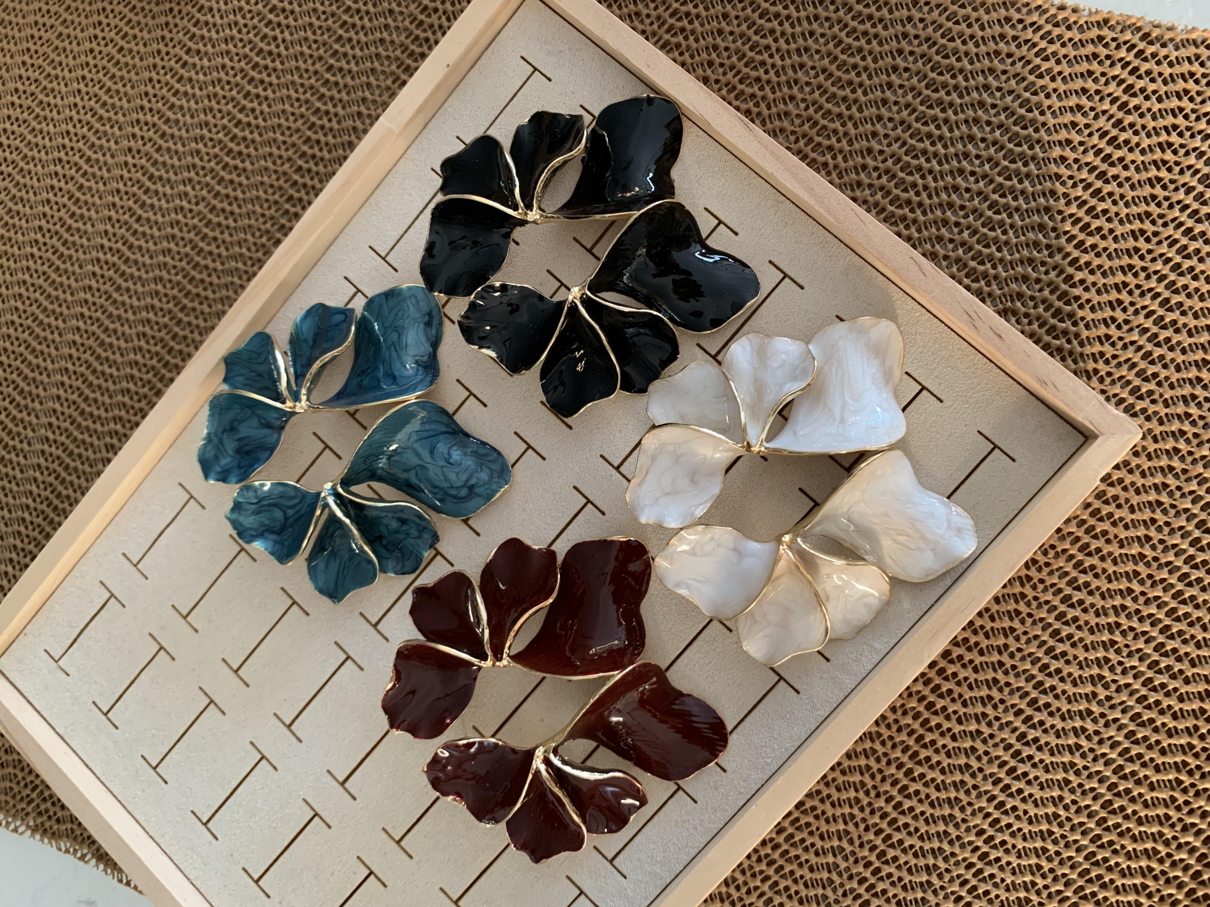 Özel Seri Orj Marka Sdf 7 Cm Çiçek Küpe