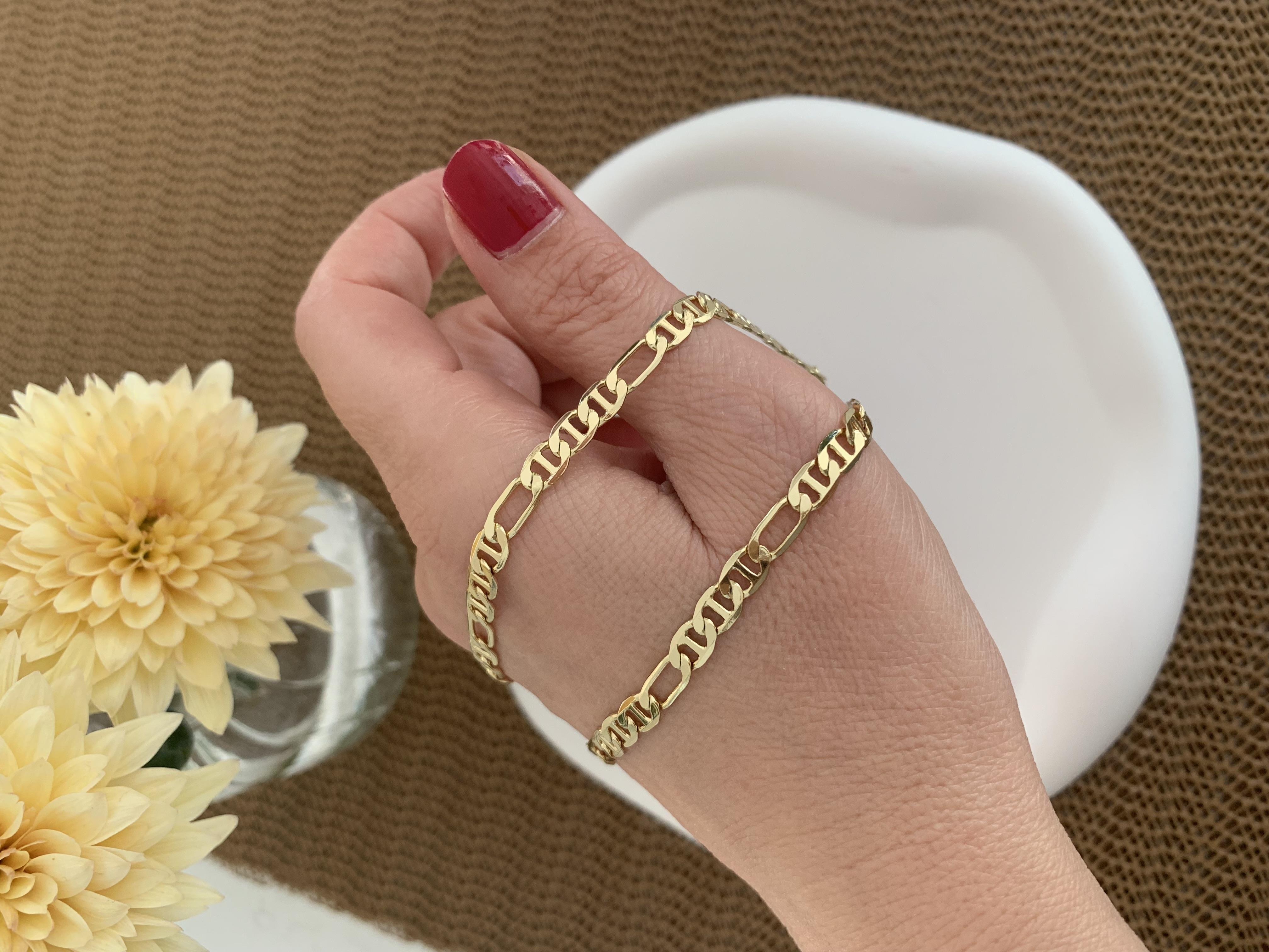 Vip 14k İnce İç İçe Geçme Klasik Zincir Kolye