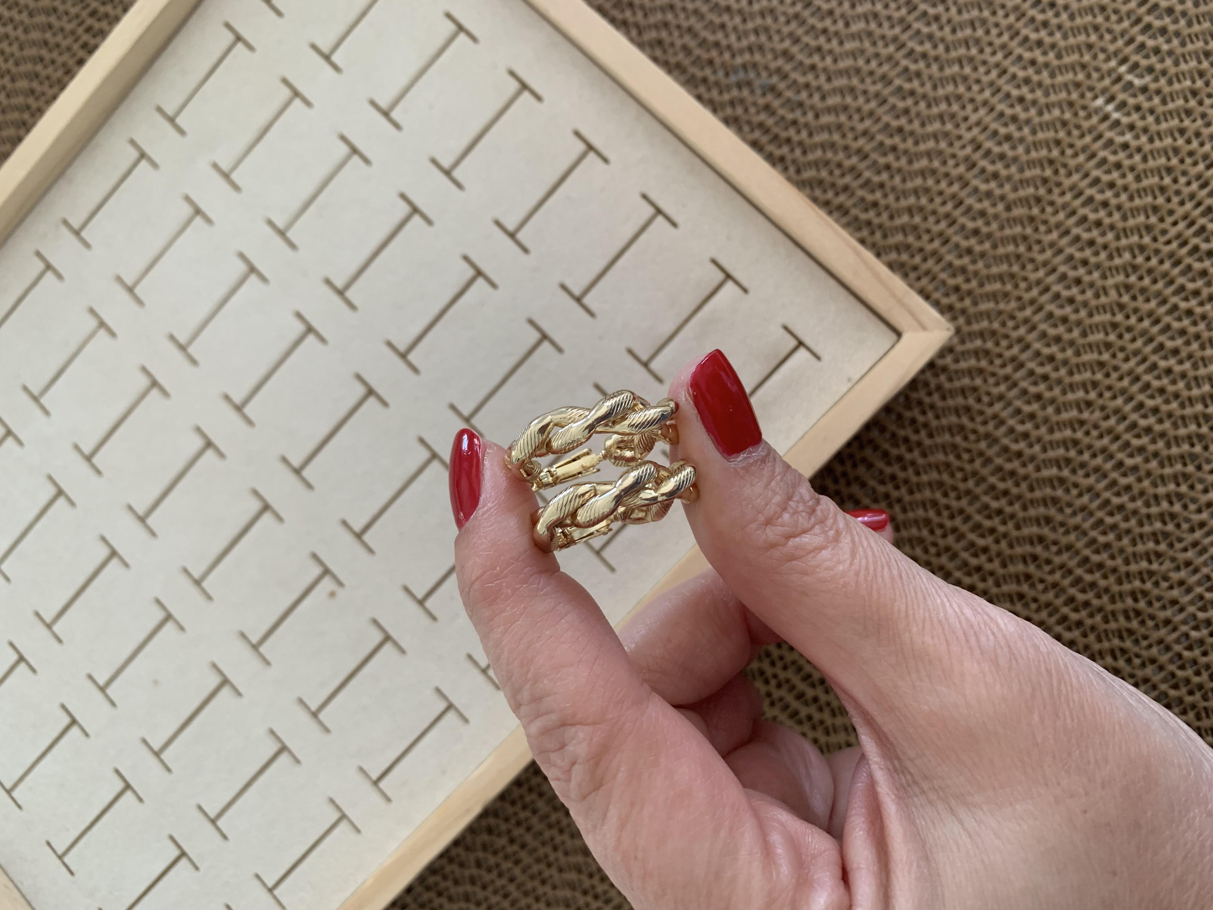 Vip Gold 2 Cm Pırıltılı Burgu Halka Küpe