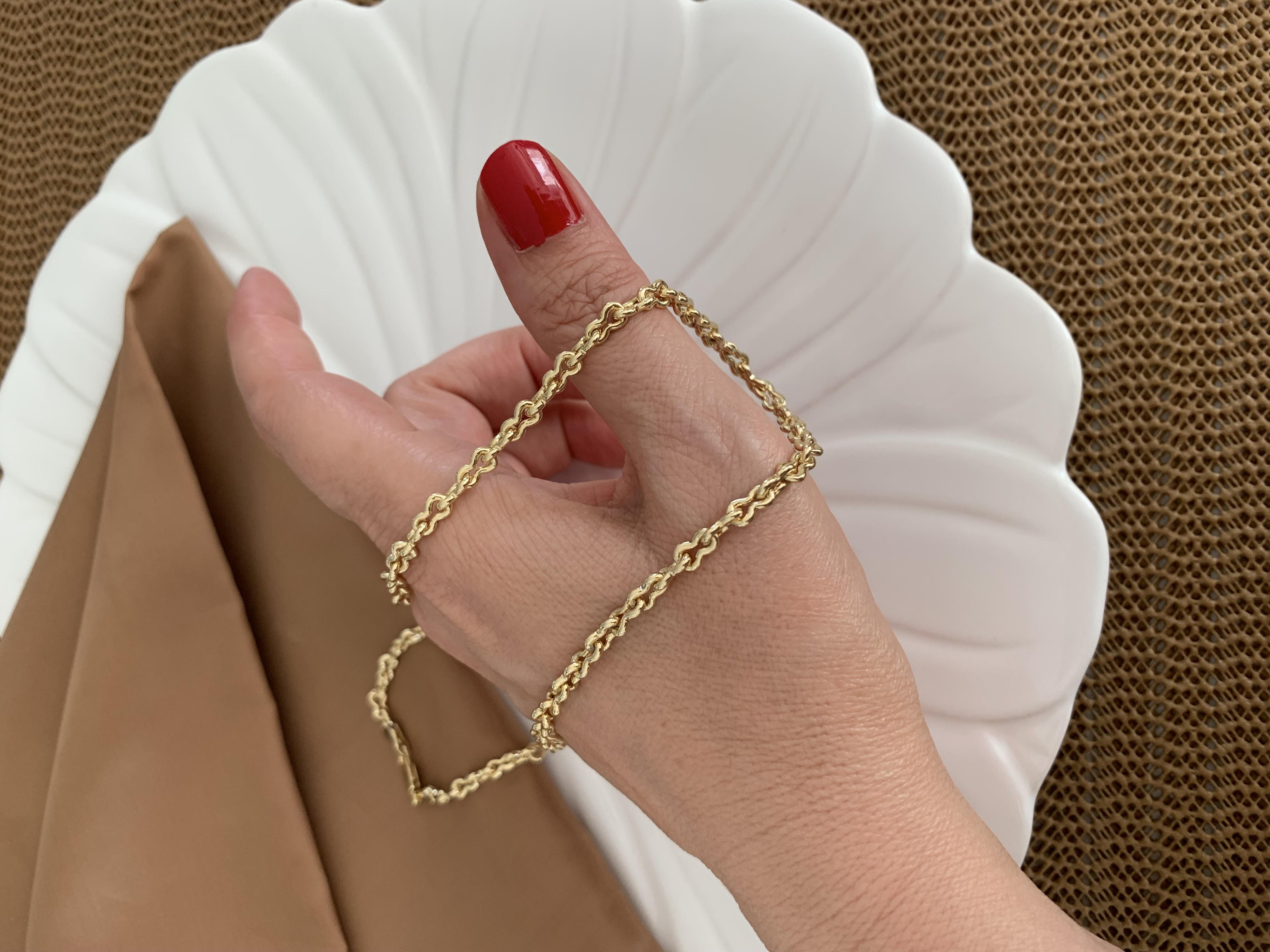 Vip Gold 44 Cm İç İçe Geçme Sonsuzluk Kolye