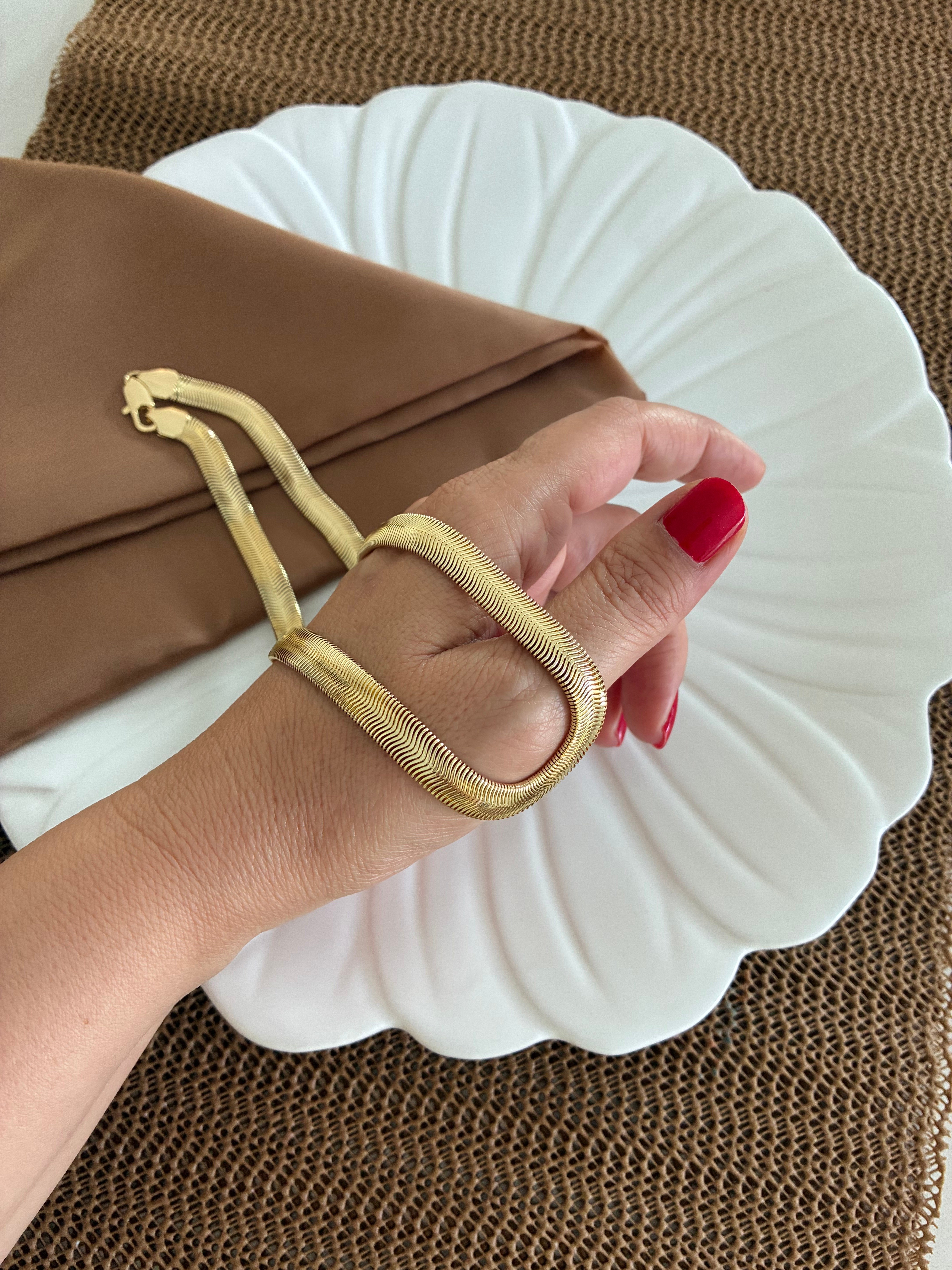 Vip Gold 45 cm Kalın Balıksırtı Kolye