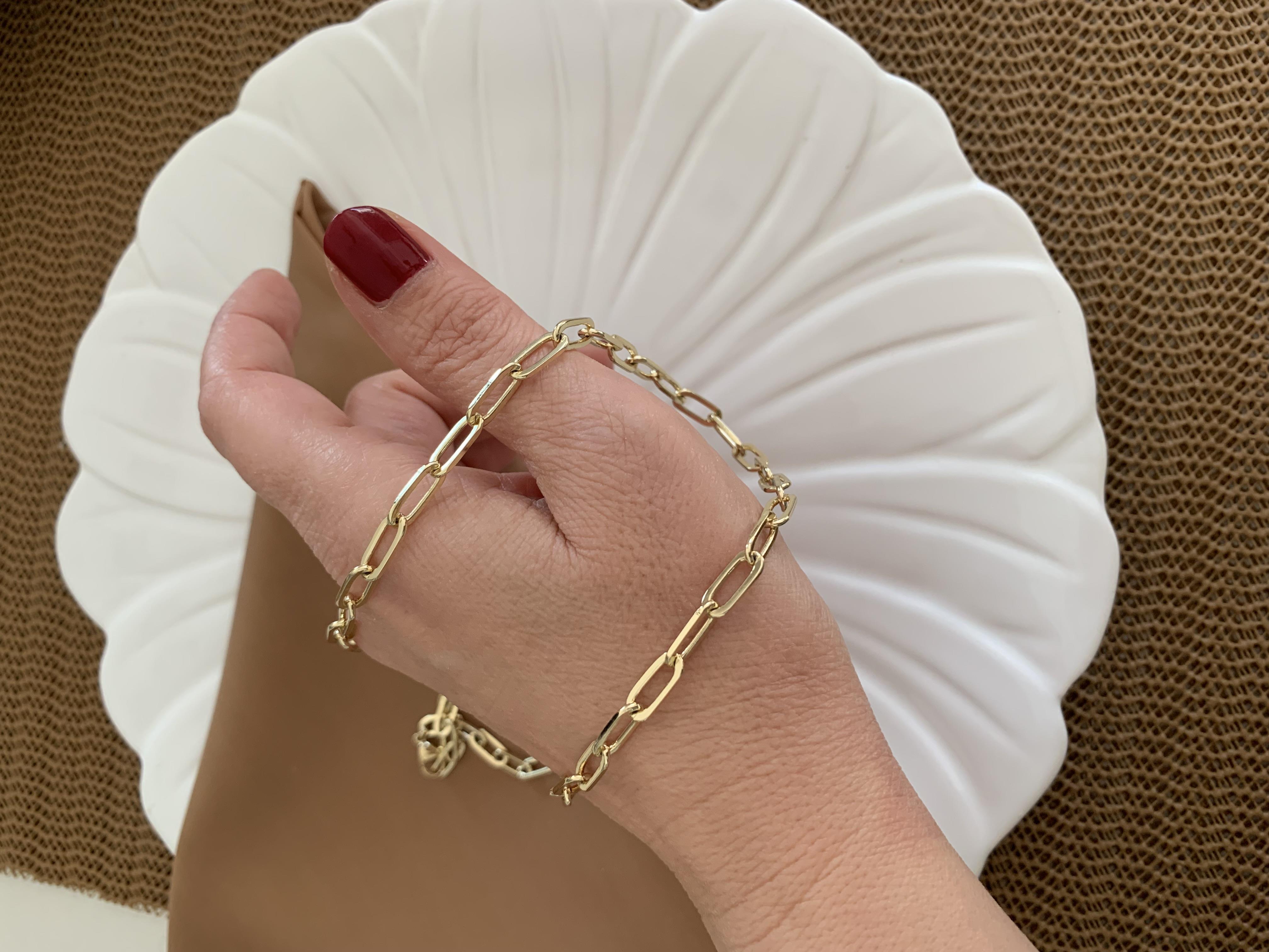 Vip Gold 54 Cm Ataç Zincirli Kolye