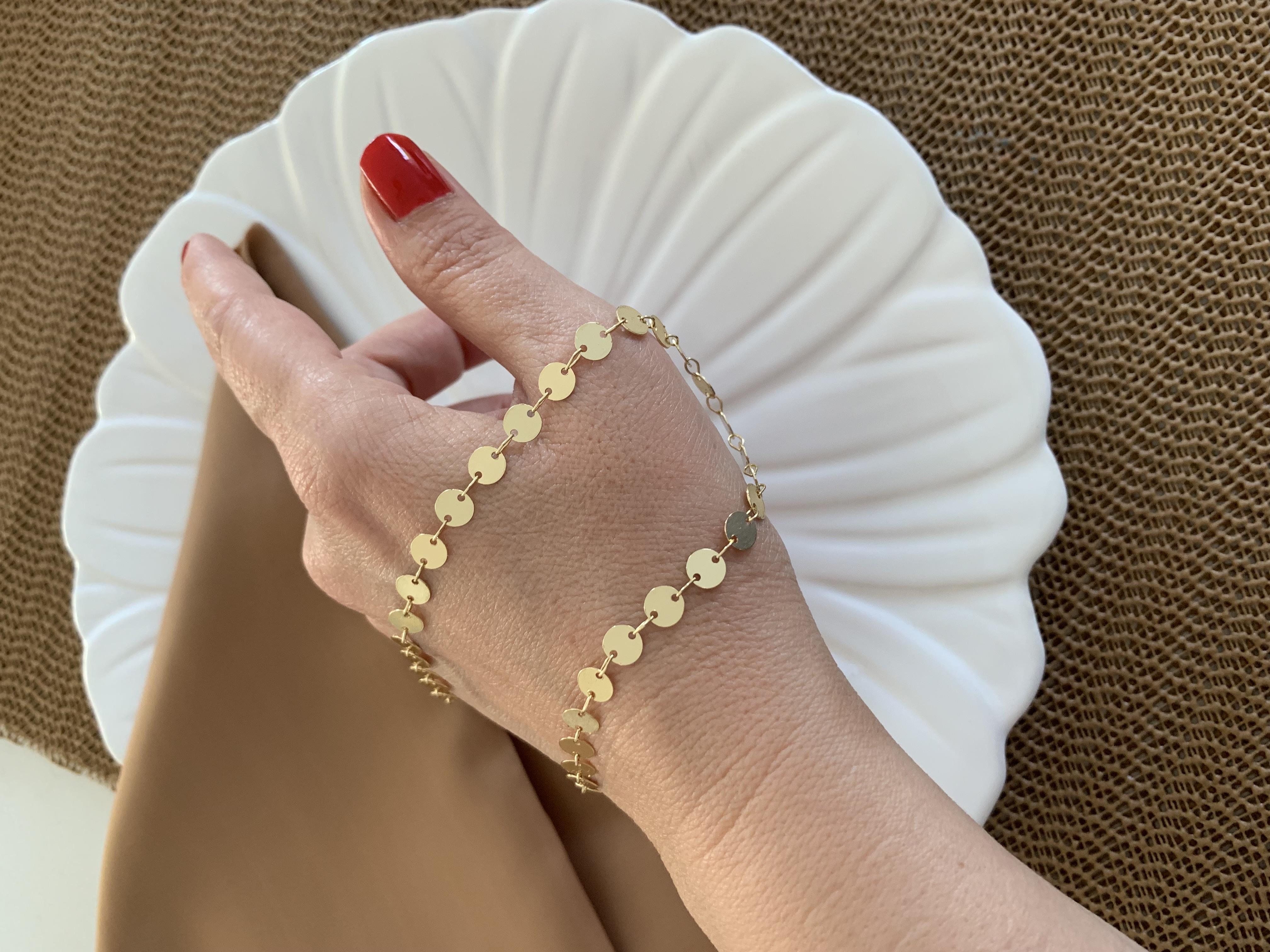 Vip Gold 60 Cm Pırıltılı Pul Kolye