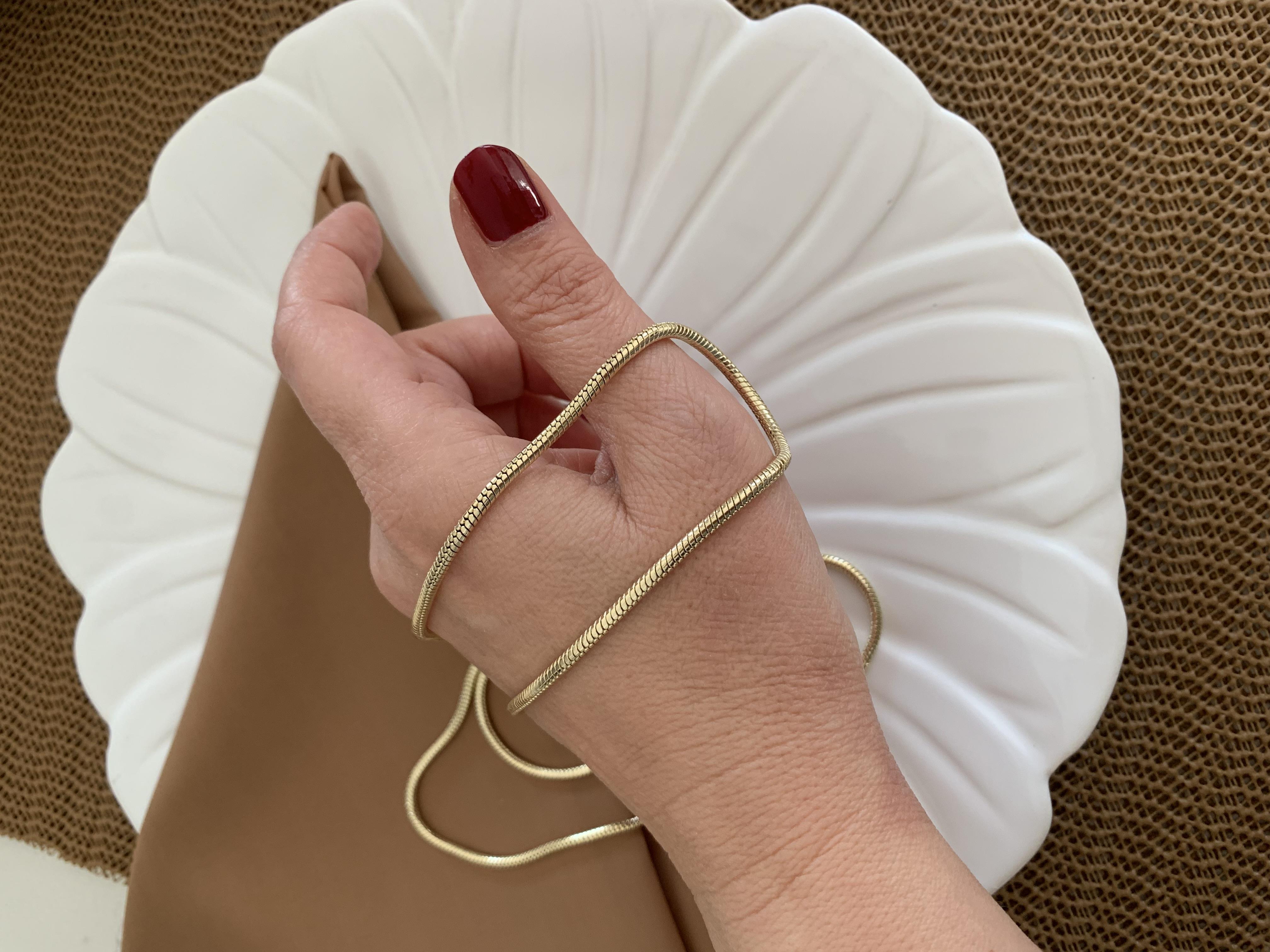 Vip Gold 70 Cm Boru S Sıralı Zincir Kolye