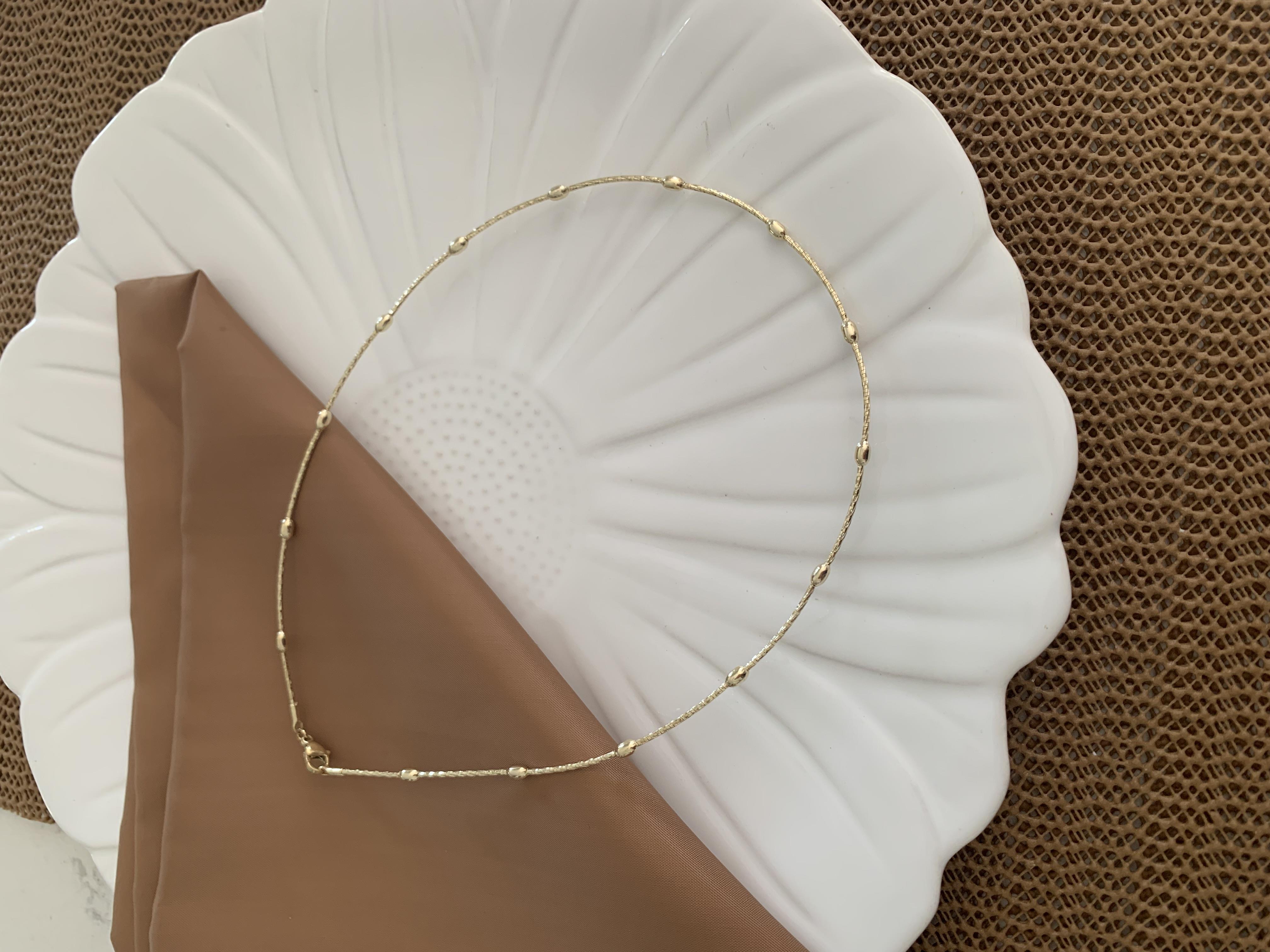 Vip Gold Badem Sıralı Cocher Kolye