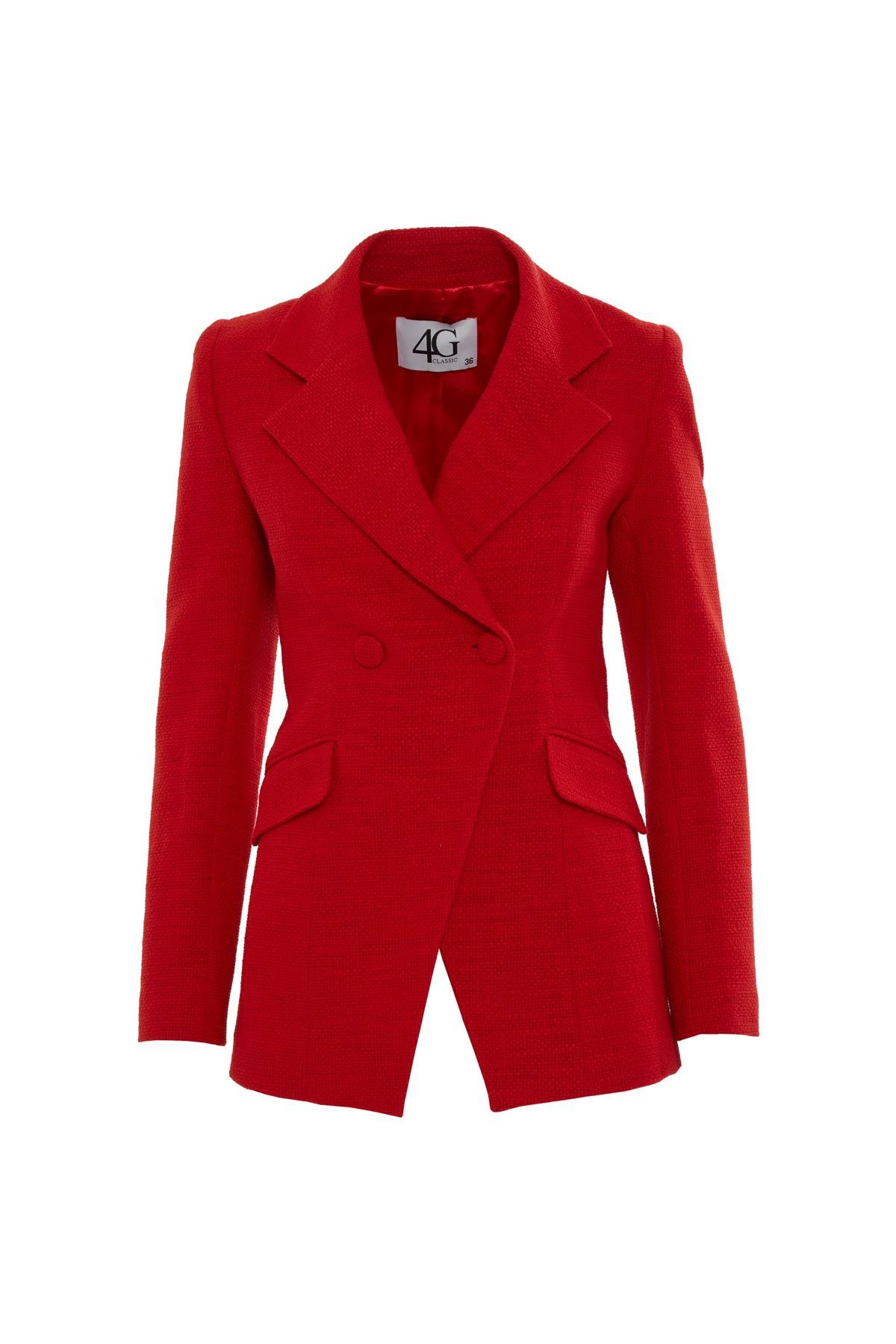 Kruvaze Yeşil Ceket