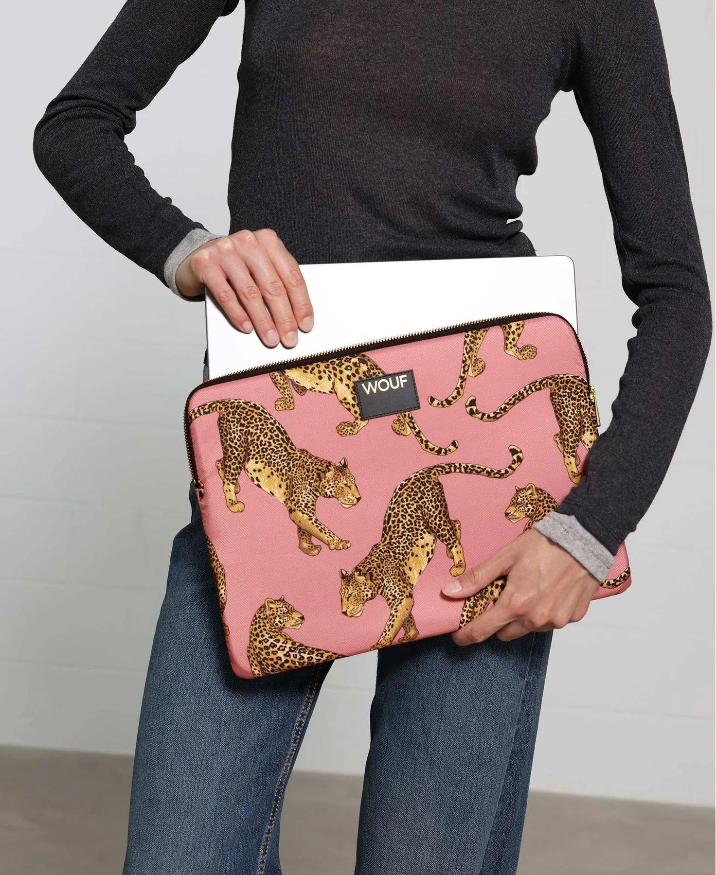 Wouf Laptop Kılıfı Daily Collection Blush Leopard 13
